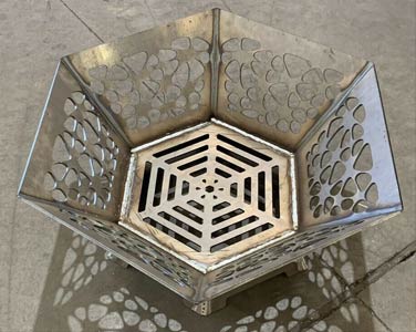 Hexagon fire pit inlusso tasmania