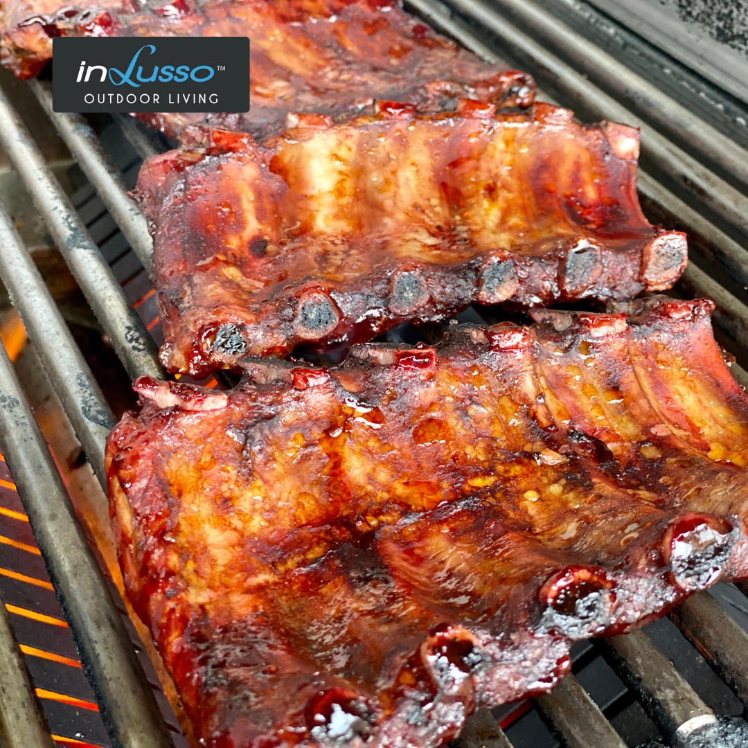 Pork ribs on the bbq