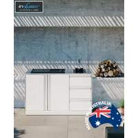 1500mm Outdoor Kitchen with Linea BBQ and Drawers